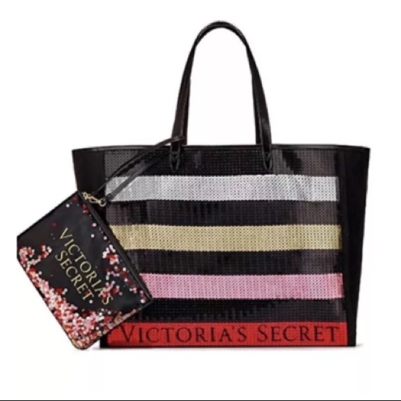 Victoria's Secret Handbags - VICTORIA’S SECRET TOTE AND MATCHING MAKEUP BAG